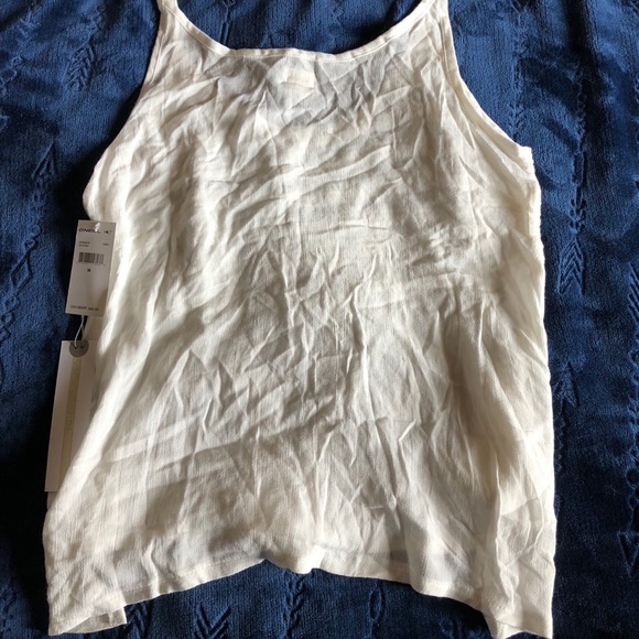 NWT Flowy White O’Neill Adjustable Strap Tank Sz M - Picture 4 of 6